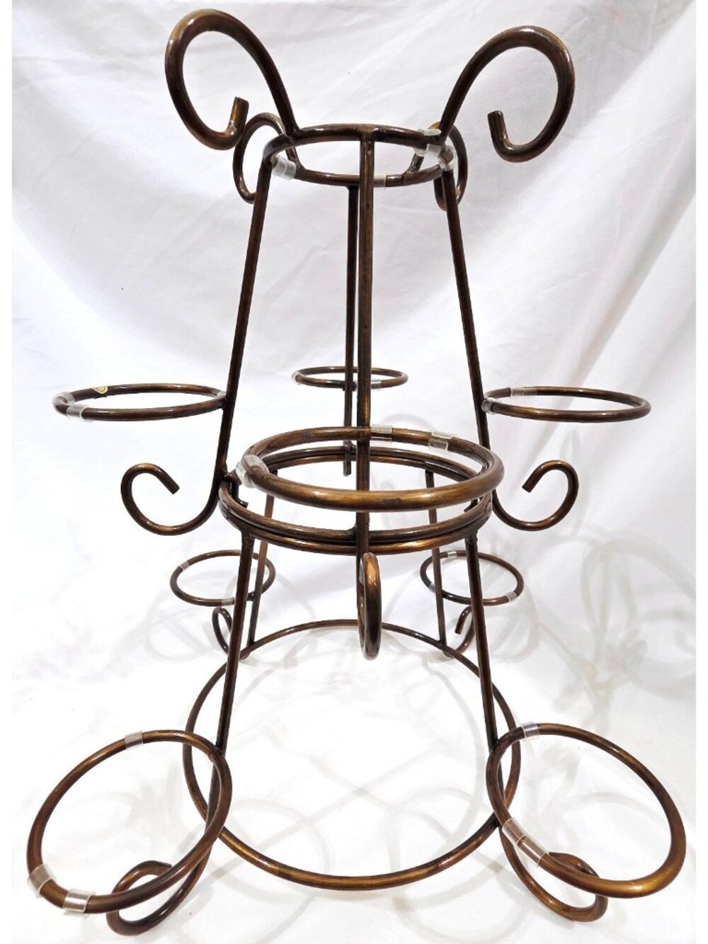Princess House DECORATIVE CENTERPIECE CANDLEHOLDER #059 2piece tiered wire frame